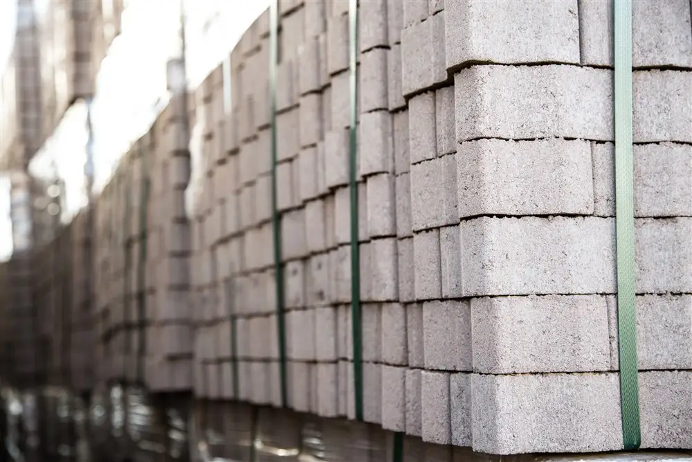 Pavecon Modimolle manufactured paving bricks displayed in a neat layout.